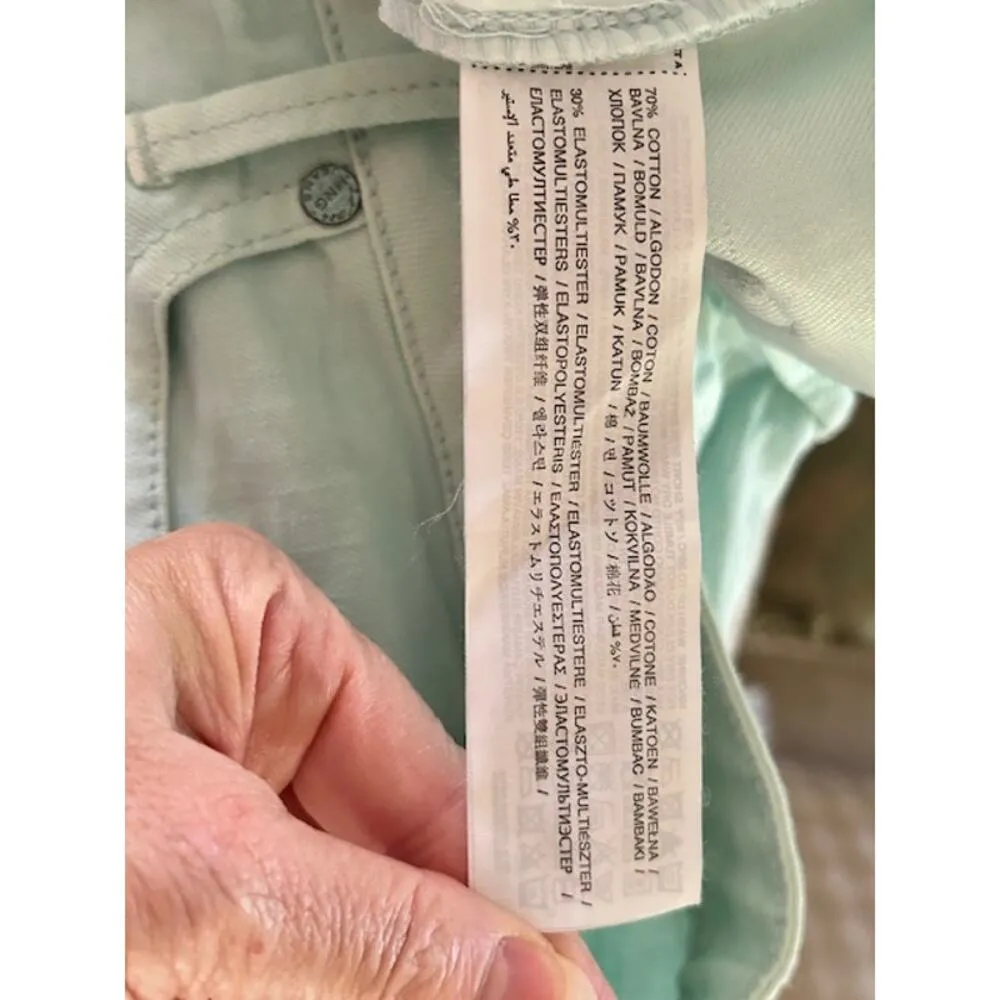 MNG Mango Mint Green Skinny Jeans with Gold Sequin Pockets – Size US 6 NWT - Image 8