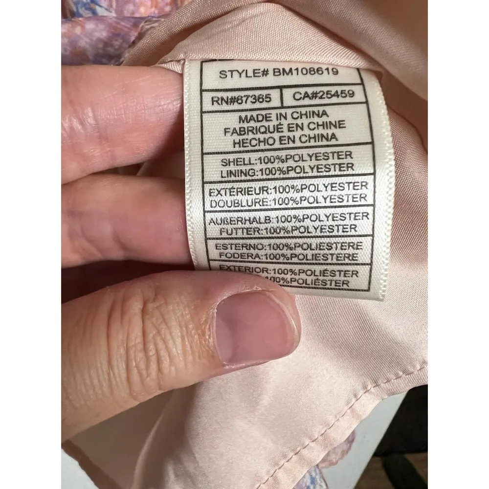 BB DAKOTA NEW Dreaming of Waves Pink Print Mini Dress Size XS - Image 45