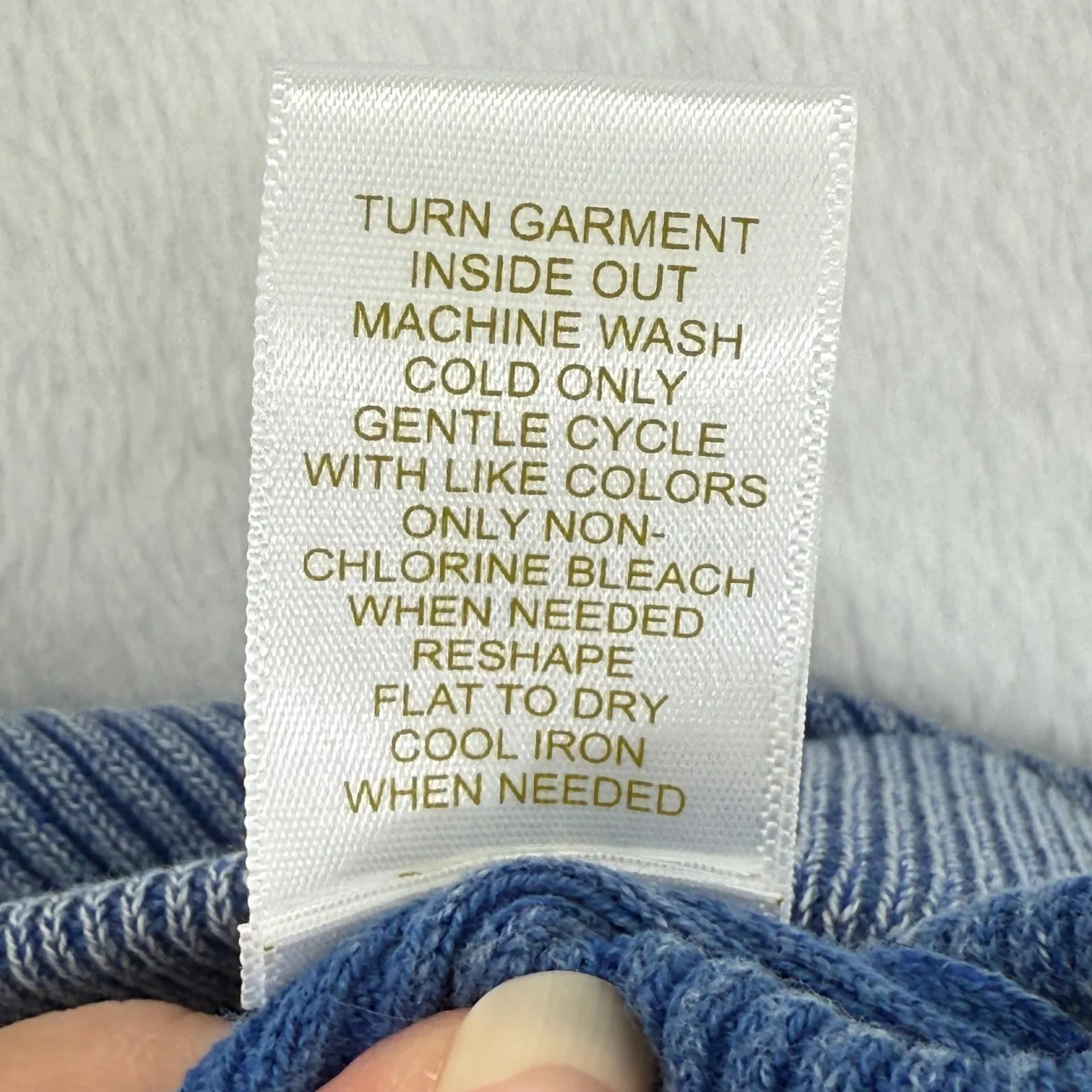 House of Harlow 1960 Ribbed‎ Knit Maxi Skirt Blue Cotton Blend Womens Medium - Image 7