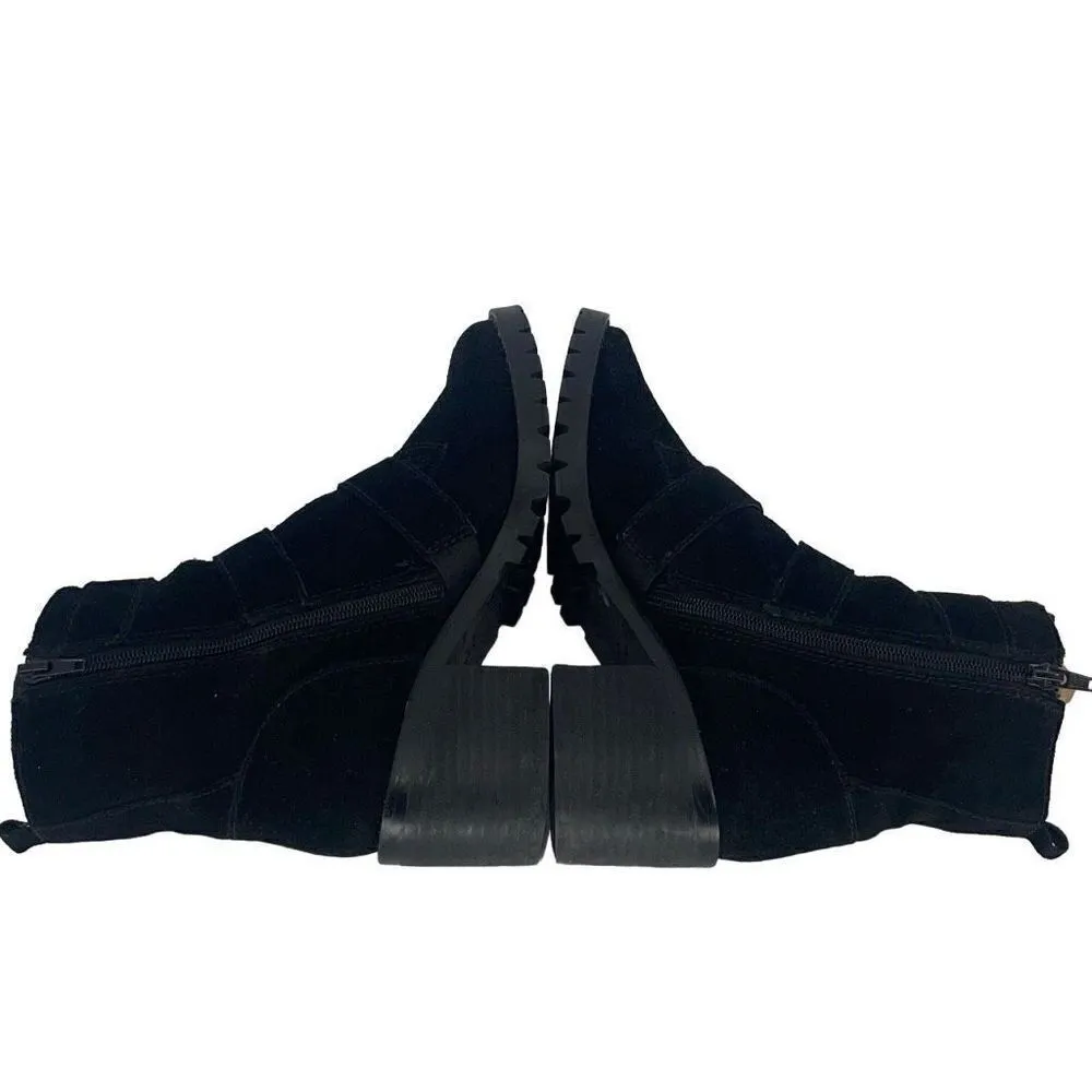 Crown Vintage Asisa Ankle Boots Booties Shoes Size 8.5 US/39 Women’s Black Suede - Image 3