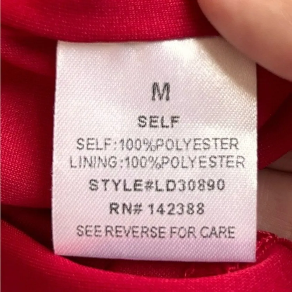 NEW Red Off-Shoulder Minidress by Essue size Medium - Image 15