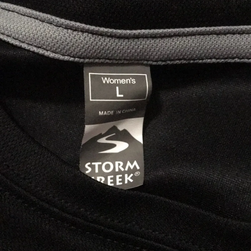 Storm creek solid black short sleeve t shirt tee Size L - Image 4