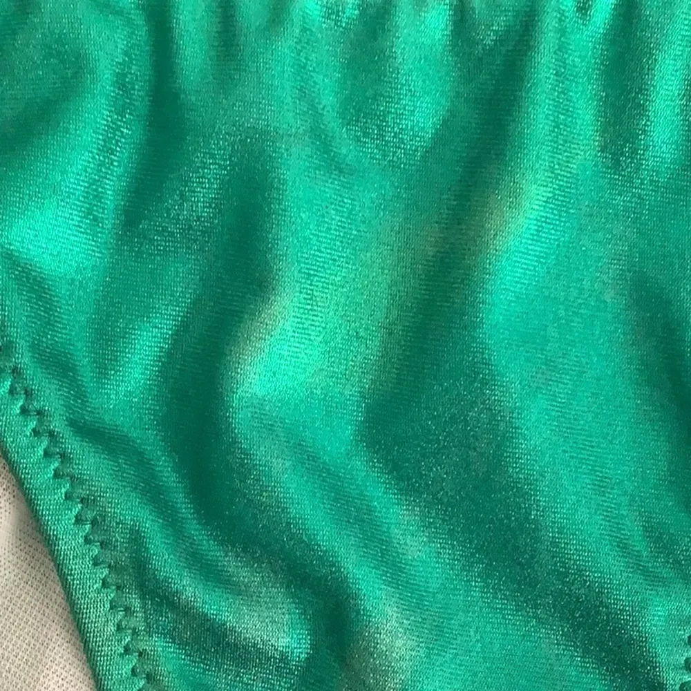 Metallic Vintage Siyaqi Emerald Green Bikini Set Size 40 - Image 5