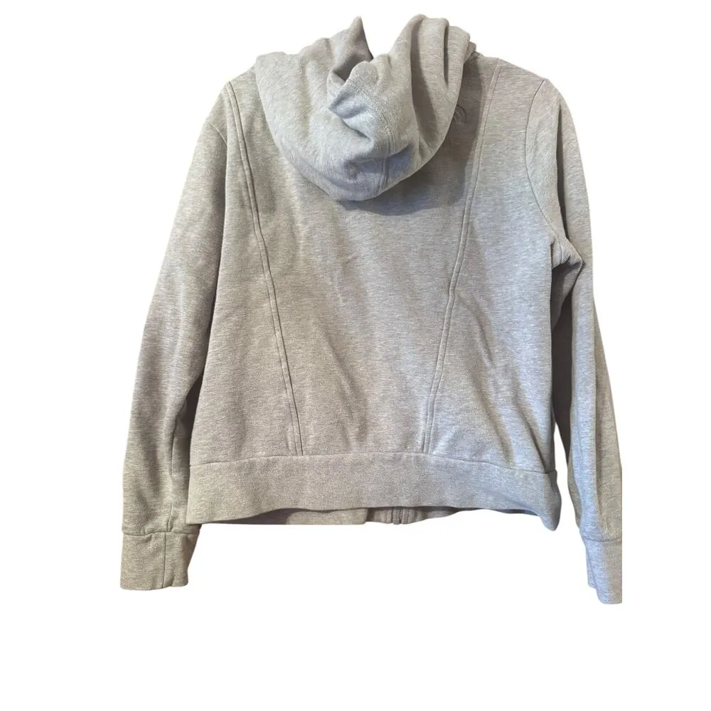 Vintage North Face asymmetrical zip heavy-weight sweatshirt, outdoor camping L - Image 2