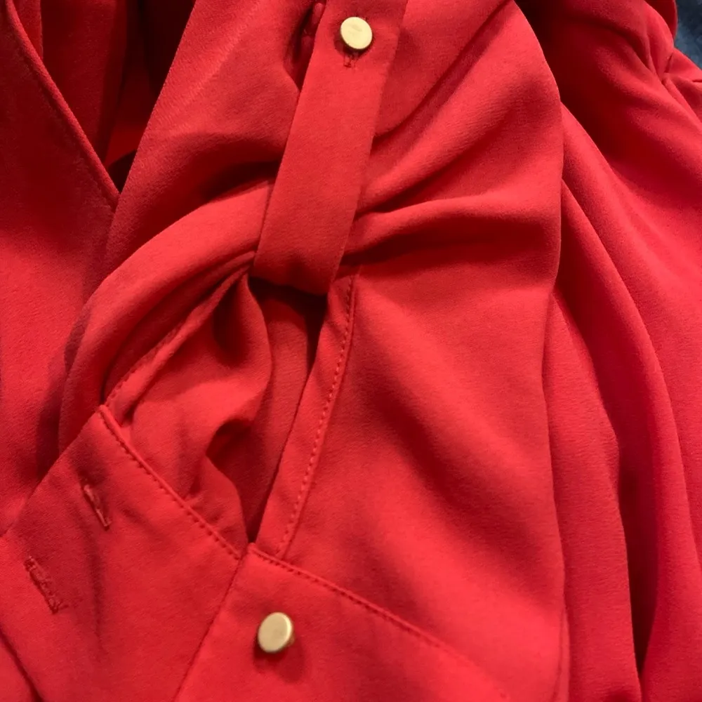 Ro&De Red Long Sleeve Red Blouse Size Small EUC￼ - Image 6