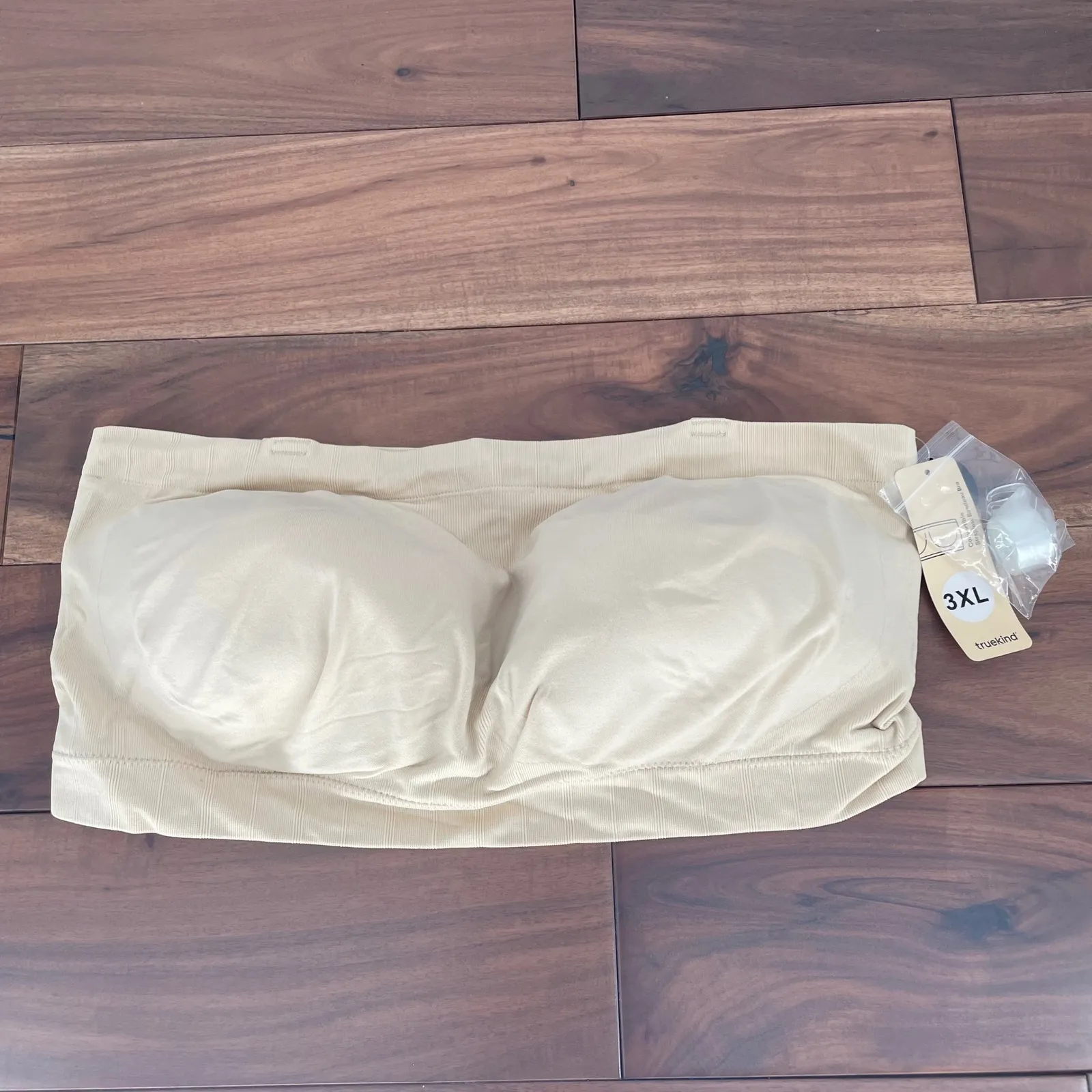 True Kind Convertible Strapless Bandeau Bra 3XL Chai Tan Size undefined - Image 2