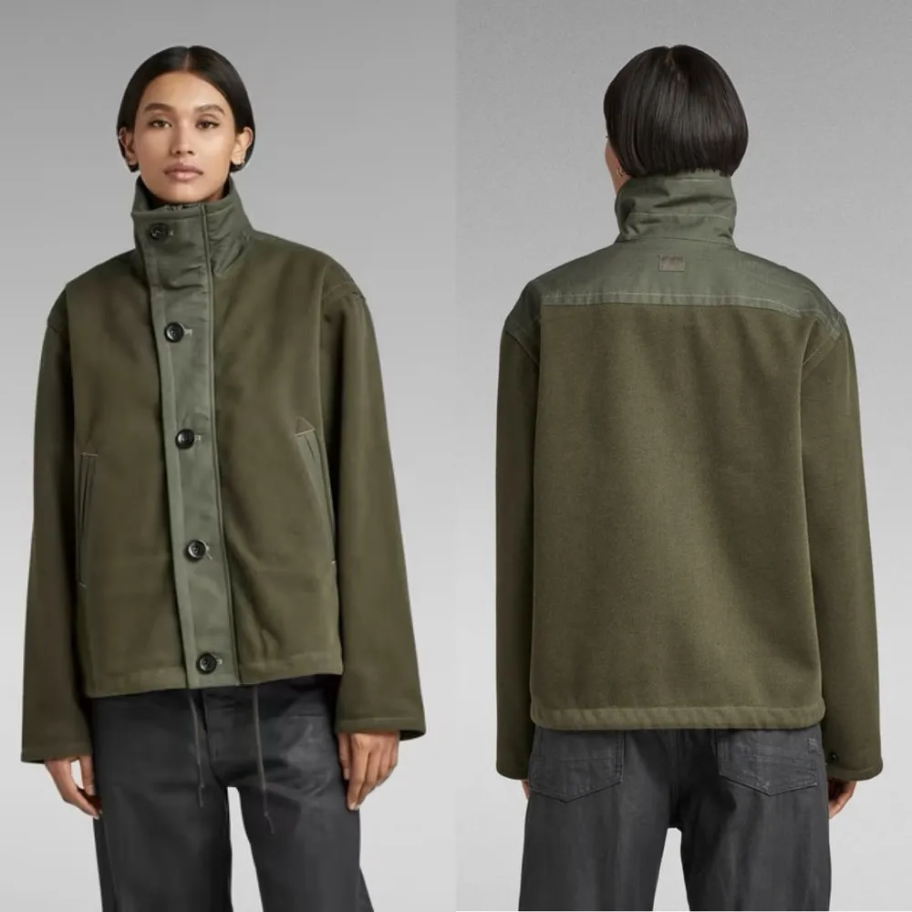 G-STAR Raw Green Trucker Collar Jacket XS - Image 2