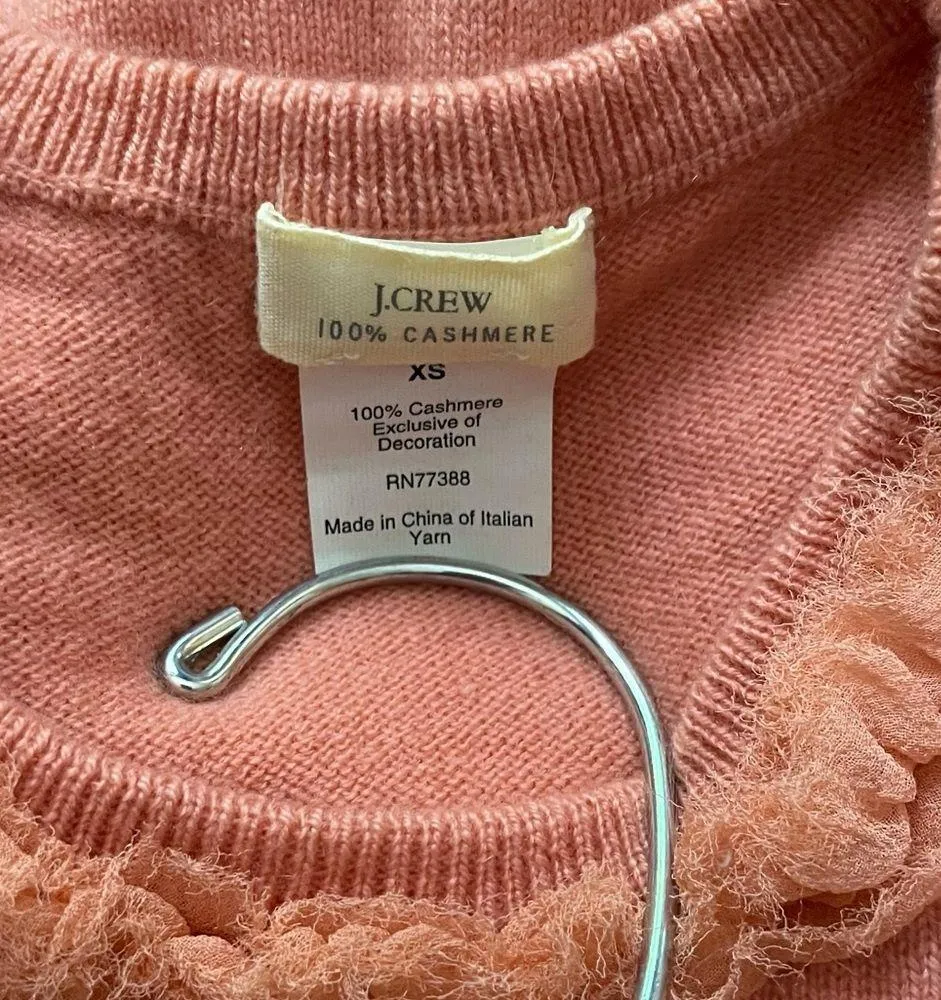 J.Crew 100% Cashmere Short Sleeve Sweater Size XS - Image 5