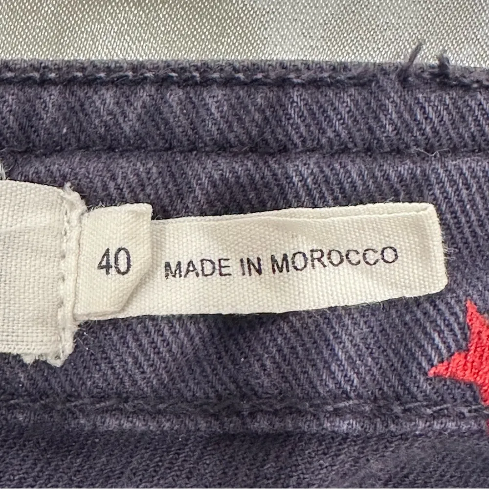 Isabel Marant Etoile Embroidered Stars Shorts Navy Size 8 Preppy Coastal Chic - Image 8