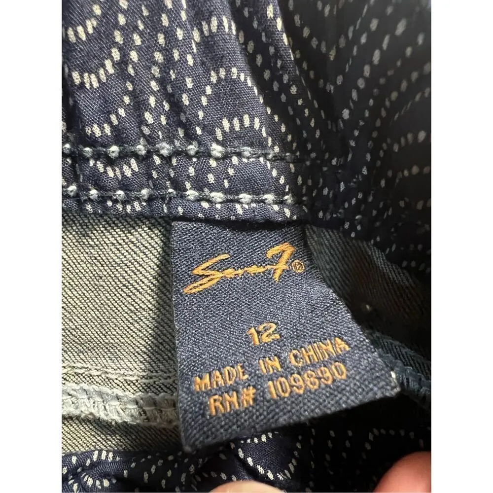 Seven7 Flare Blue Jeans Woman’s Size 12 - Minor Wear/Flaws - Image 10