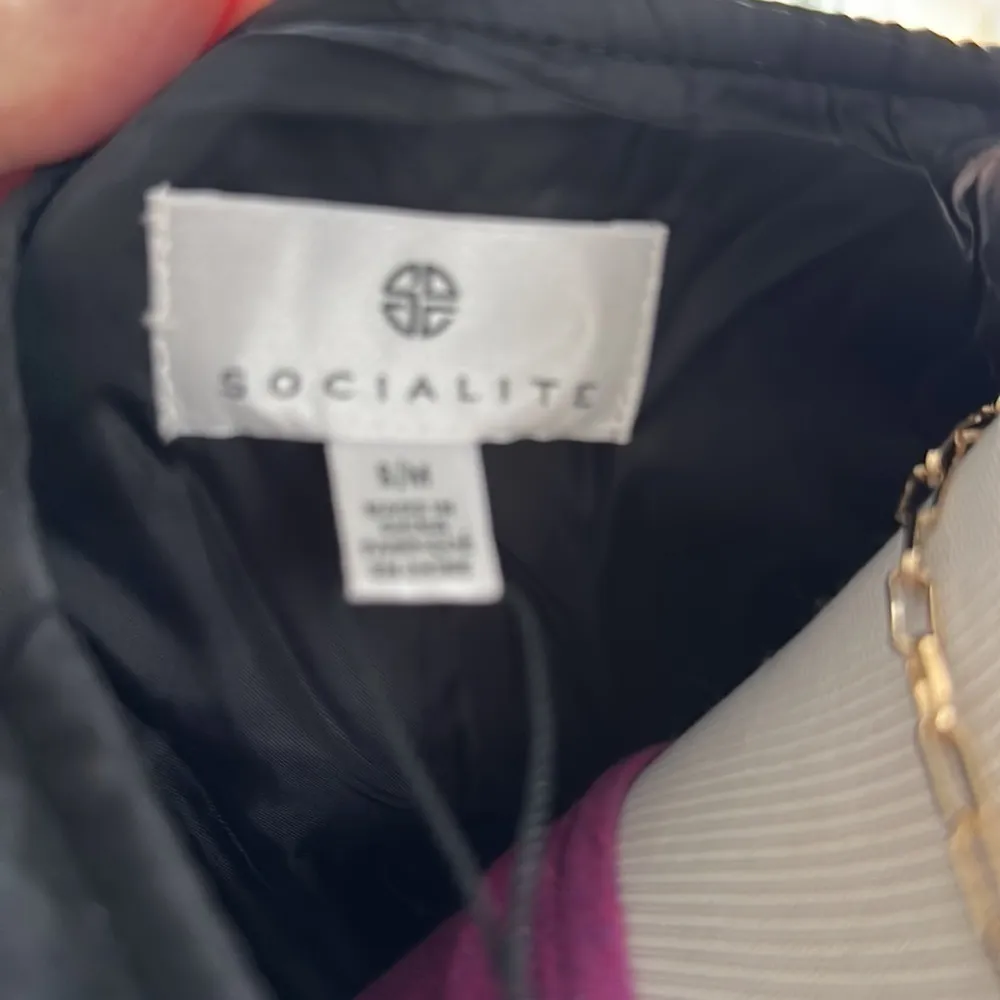 NWT Socialite Quilted Vest, Black, S/M - Image 10