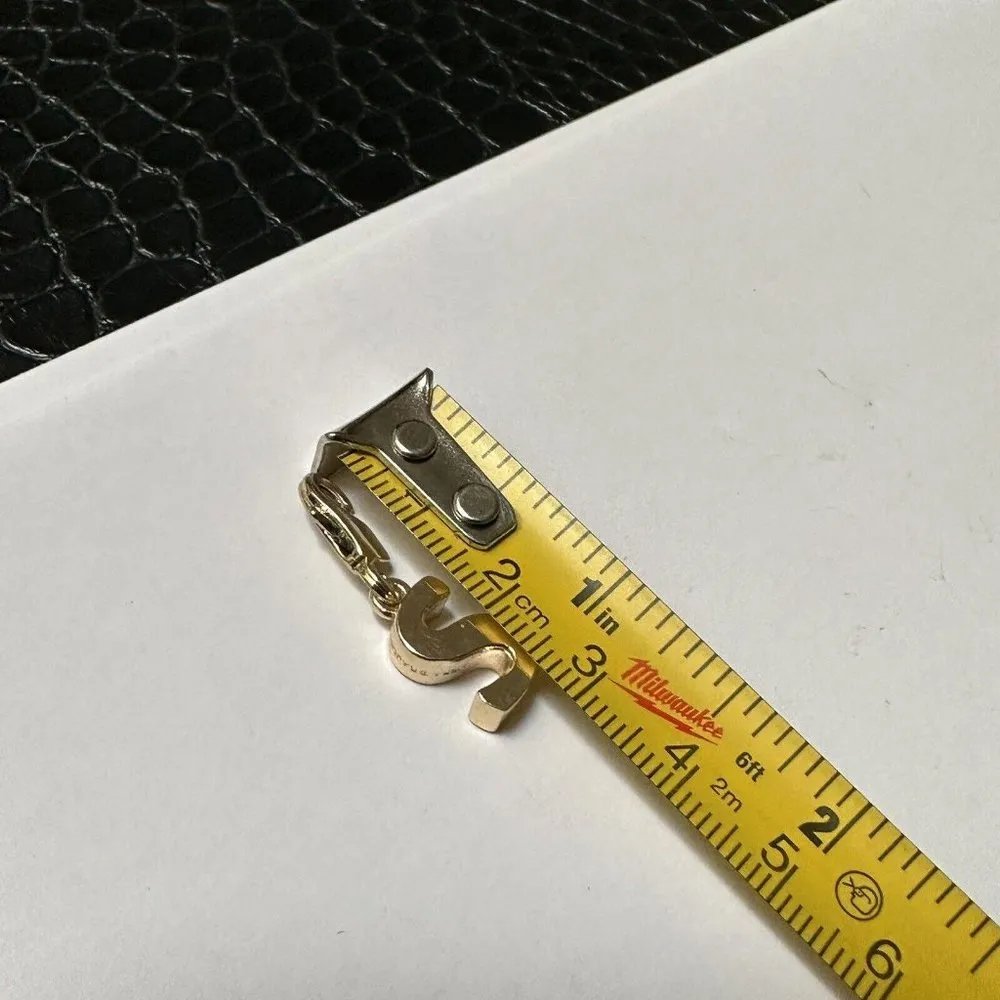 Signed  Costume Jewelry Charm - Letter / Initial S - Image 6