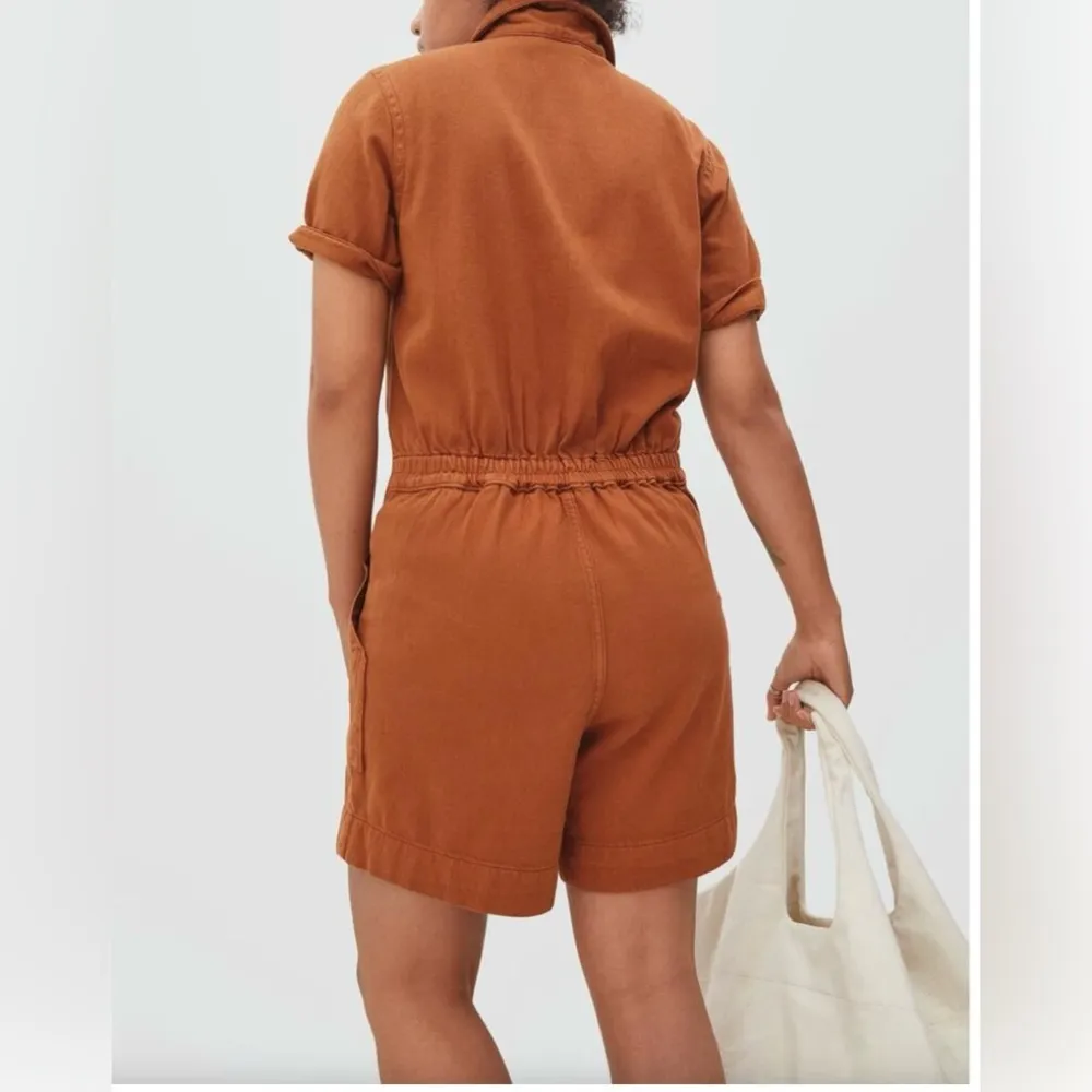 Everlane The Denim Short Coverall, Sz 2 - Image 3