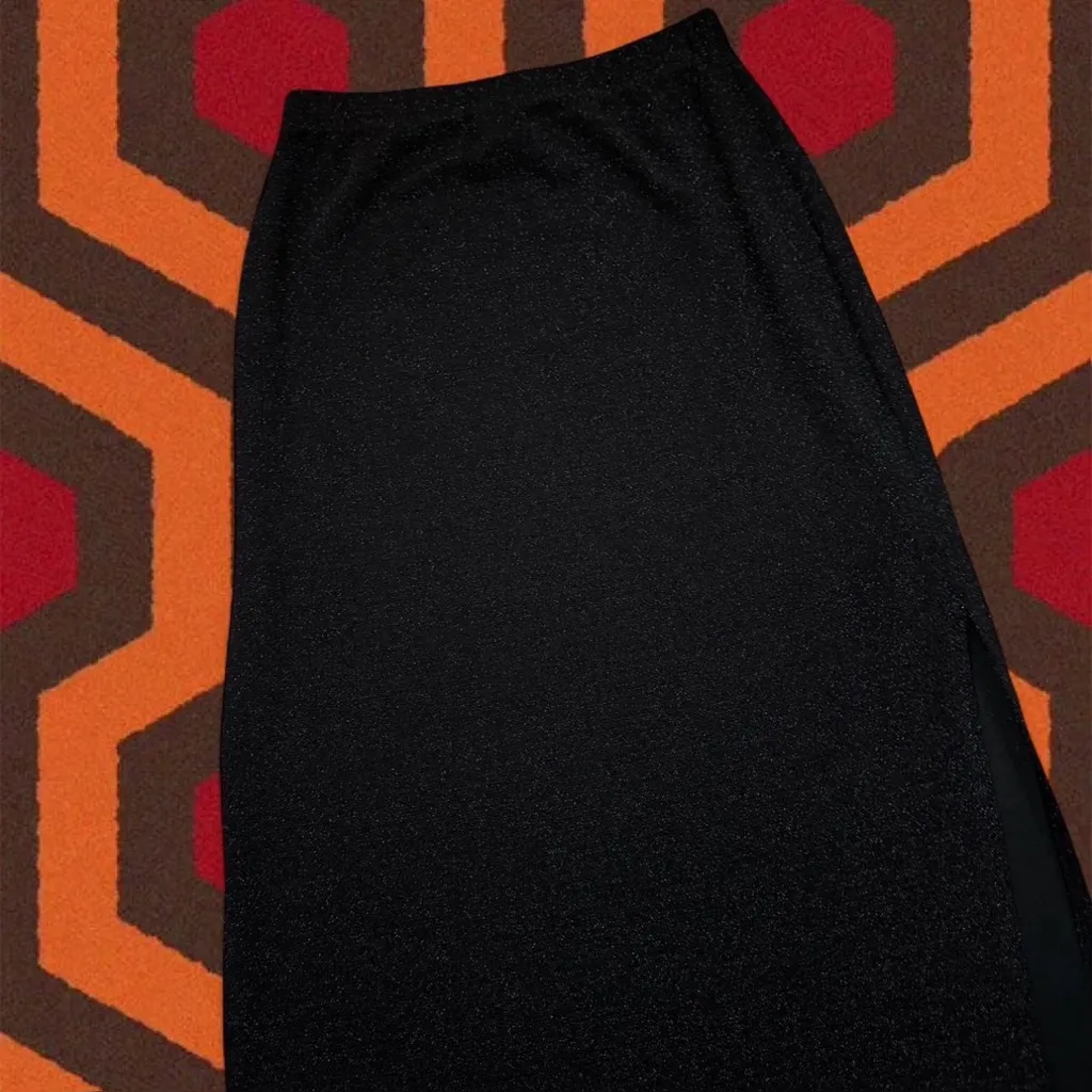 NWT MINKPINK MP|C Metallic Midi Side-Split Pencil Skirt - Image 3