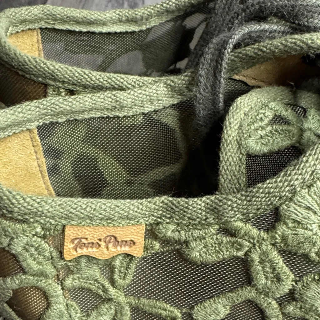 Toni Pons Far Espadrille Khaki Green Lace Shoe Size 8 - Image 7