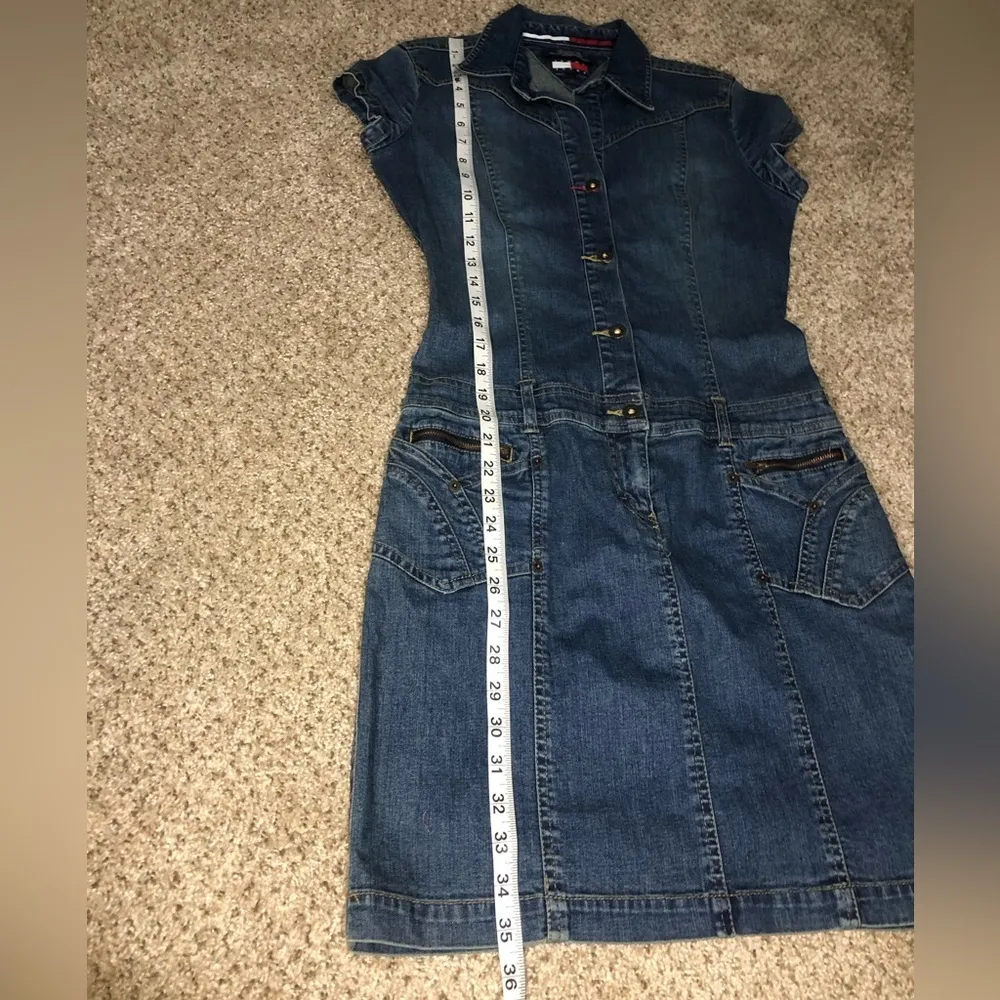 Vintage Y2K 2003 Tommy Jeans Denim Dress - Image 11