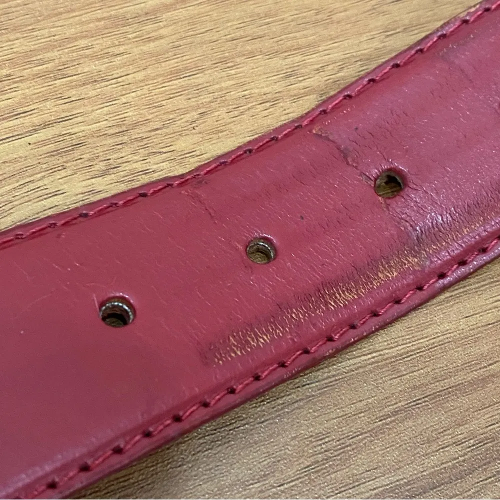 Vintage MILOR 11612 Burgundy Genuine Leather Brass - Image 10