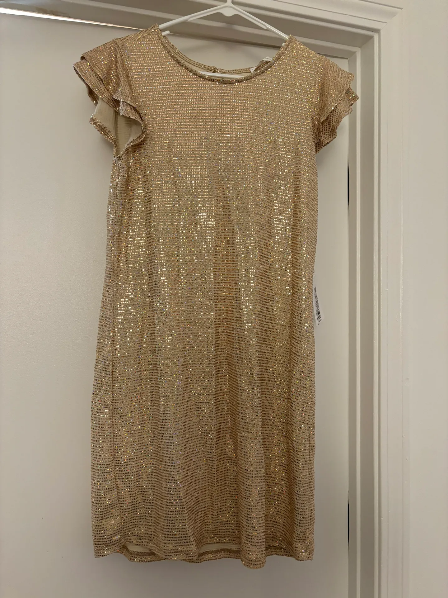Needed Dresses The Lauralynn Glam Midi - Soft Gold - Image 4
