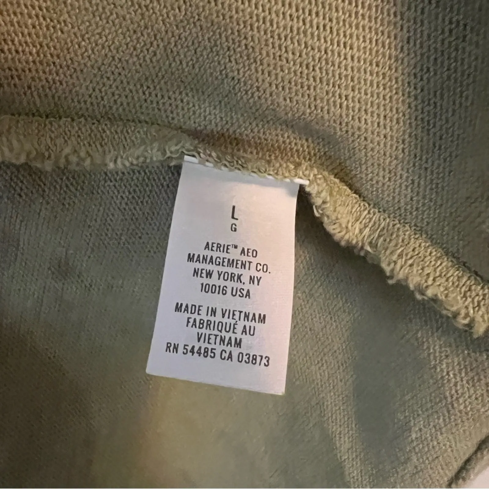 Aerie Womens Oversized Sleeveless Round Neck Cropped Pullover Sweatshirt Sz L - Image 5