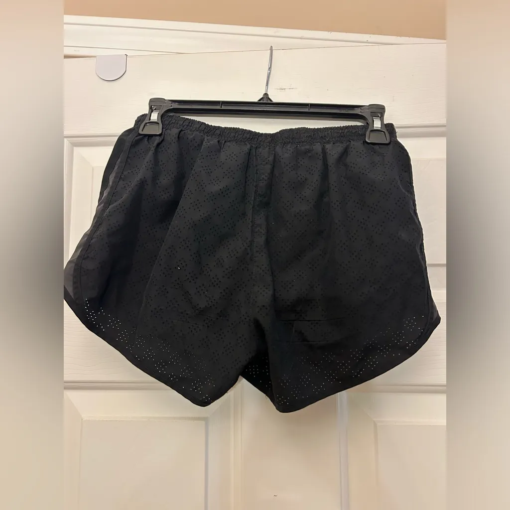 Nike Women's Black Perforated Athletic Shorts - Image 4