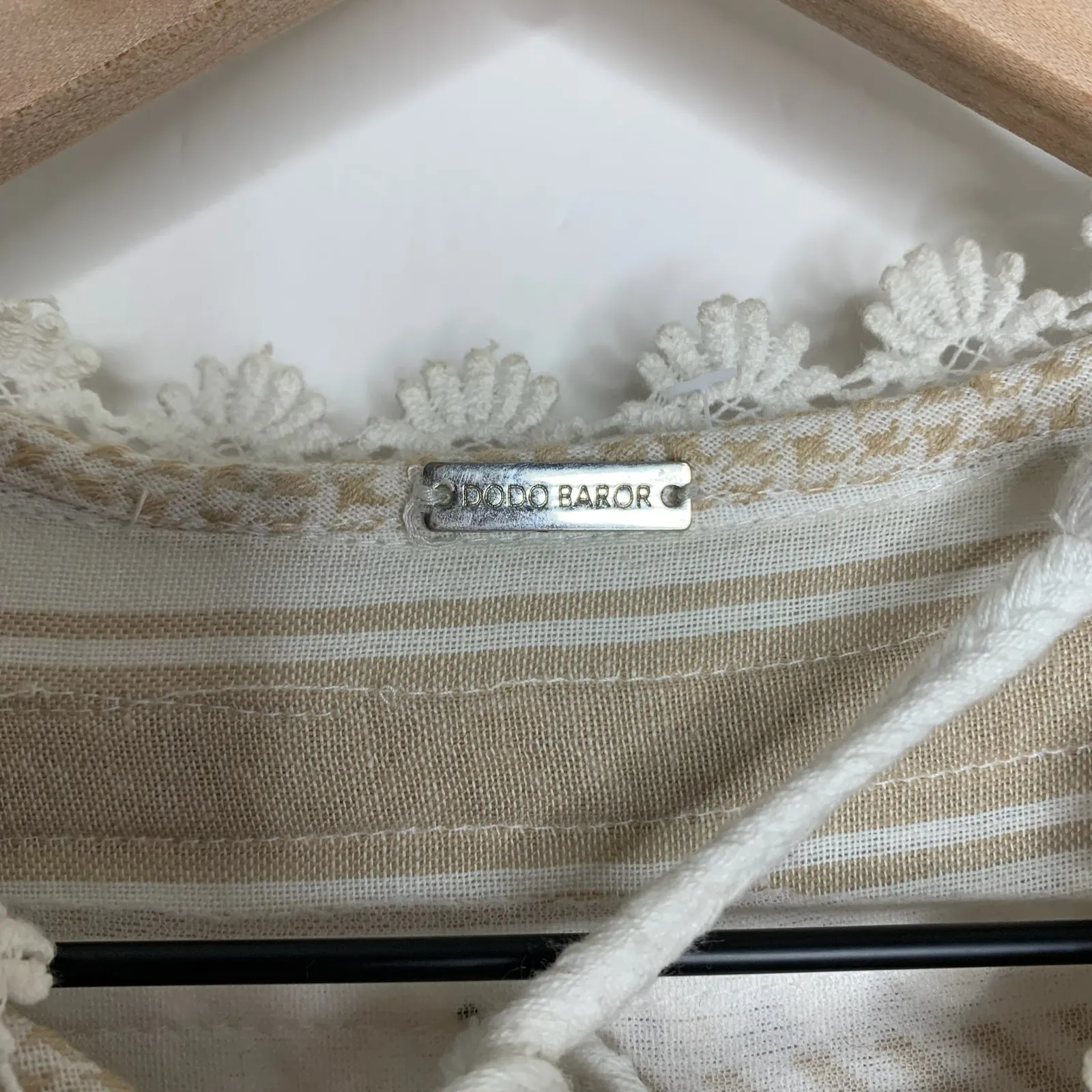 Dodo Bar Or Yehuda Tassel Embellished Jacket Tan Women’s Medium Brown - Image 8