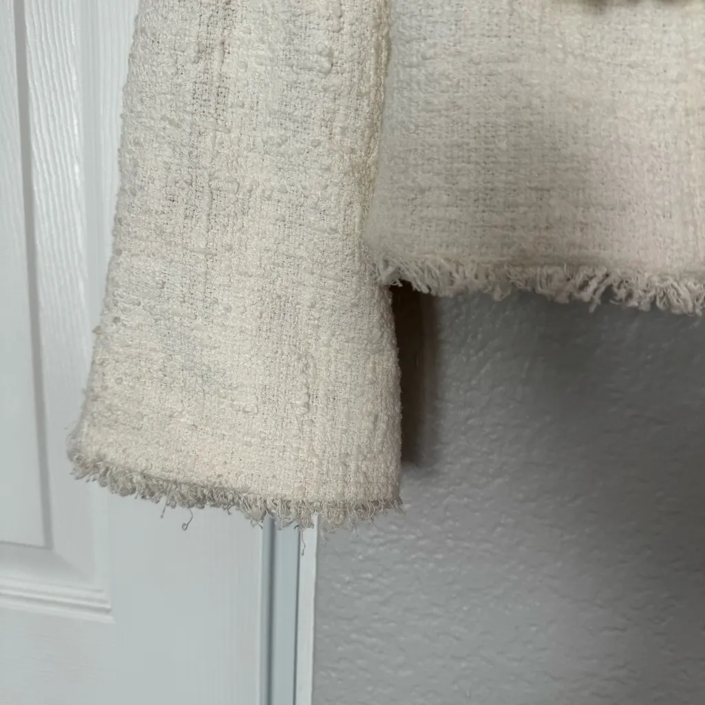 Ellen Tracy • Blazer • Tweed Jacket • Off White • 16 • Office Business Attire - Image 9