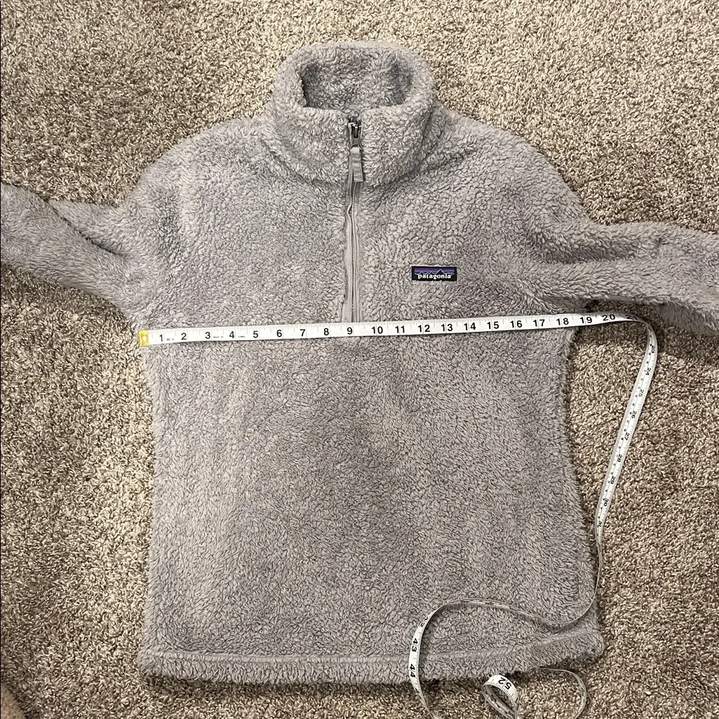 Patagonia Los Gatos 1/4 Zip Sherpa Jacket in Grey - See Measurements - Image 9