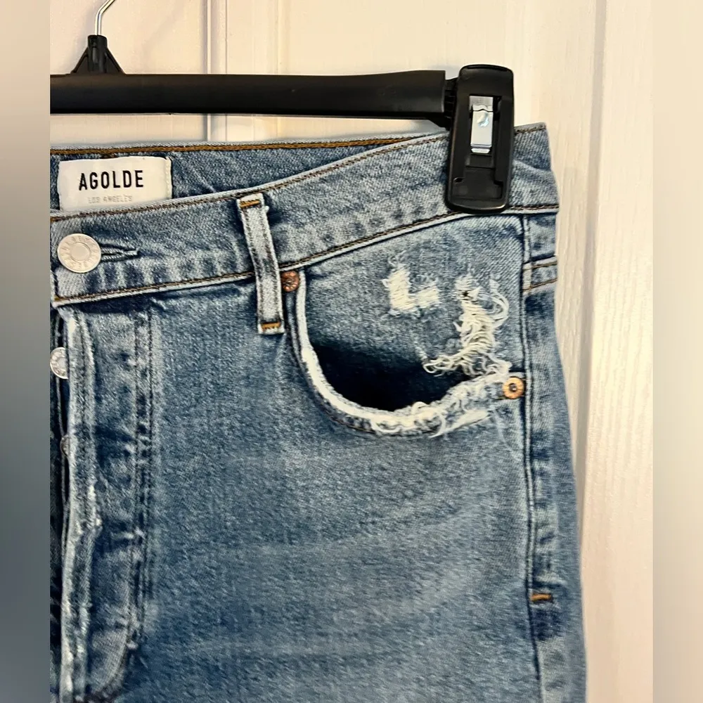 AGOLDE 29 Nico High-Rise Slim Fit Jeans in Rooted - Image 7