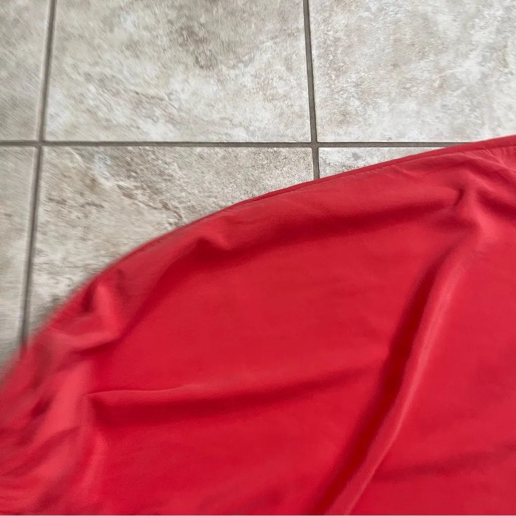 J Crew Coral Peach  Silk Chiffon Maxi Gown in Coral, Women's Size‎ 2 Petite - Image 5