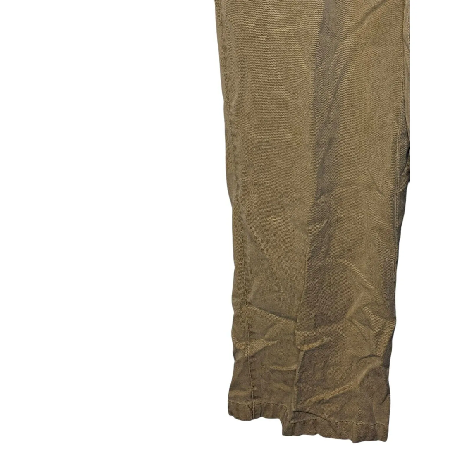 Liz Claibone Women's Pants Chino Audra Straight Cropped‎ Trouser Tan Sz. 8 NWT - Image 3