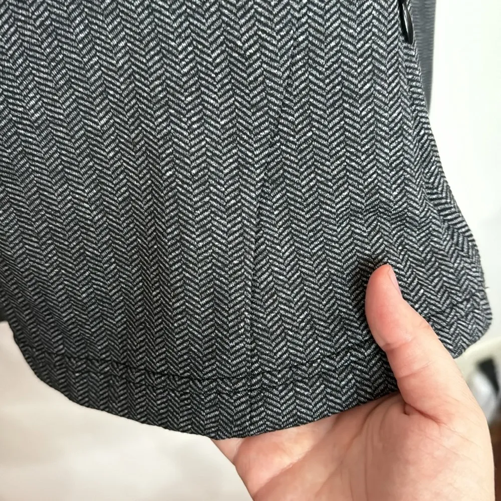 Mondetta Peek B granite melange herringbone fitted hoodie longsleeve size XS - Image 9