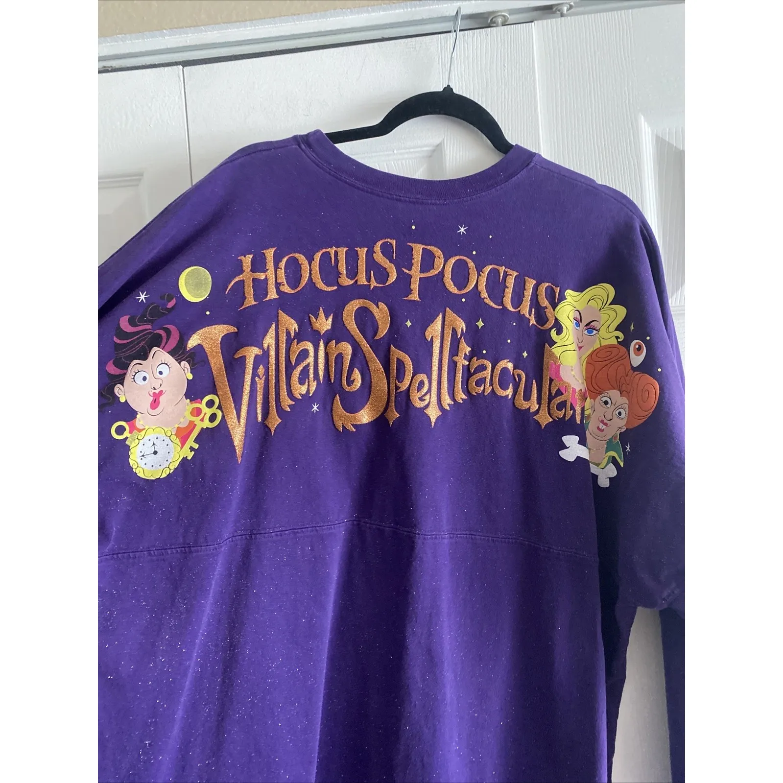 Spirit Jersey Disney Womens XXL Hocus Pocus Purple Long Sleeve Graphic Sparkle - Image 6