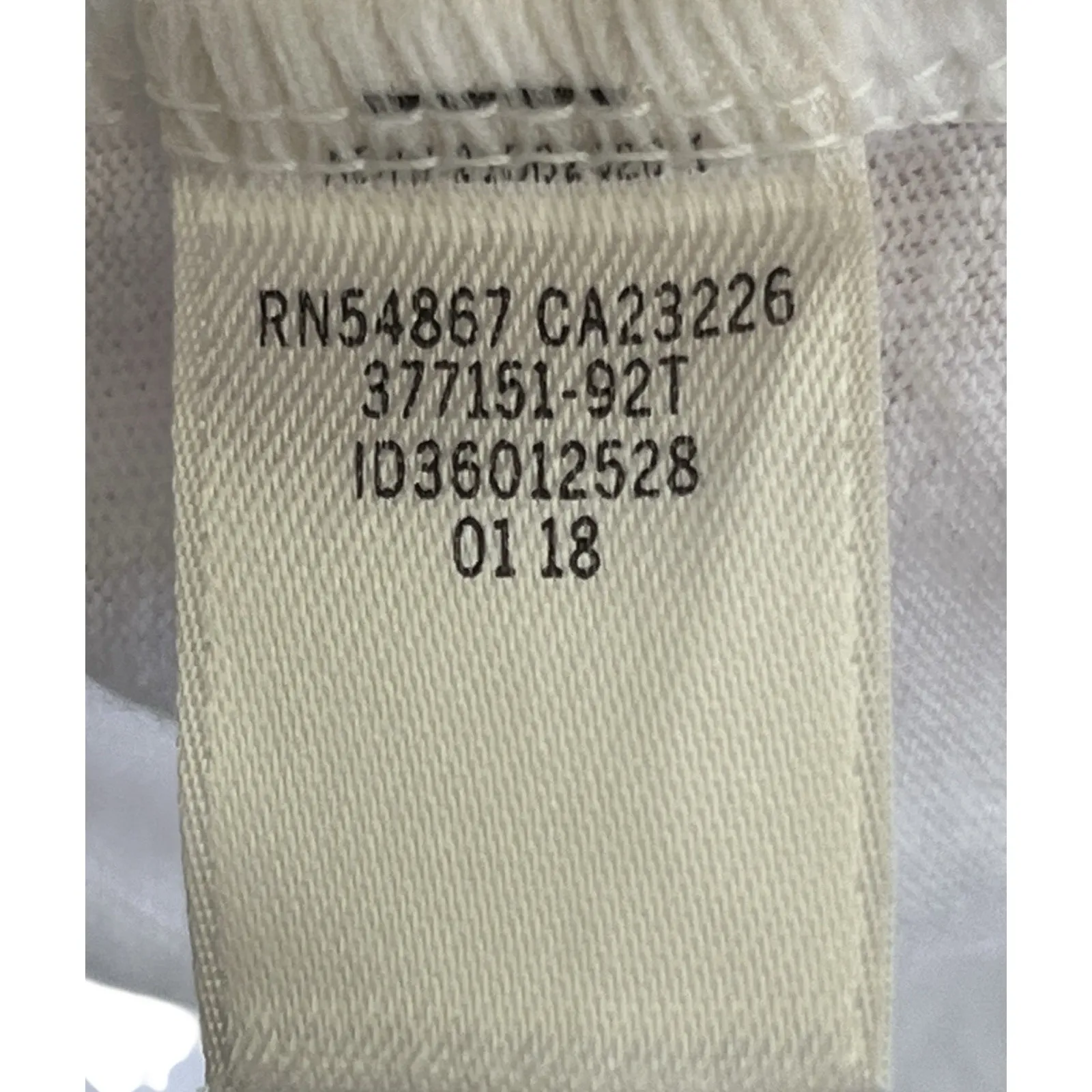 VS Pink Logo Lace Back Cut Out Long Sleeve White Shirt Size‎ Large Athleisure - Image 6