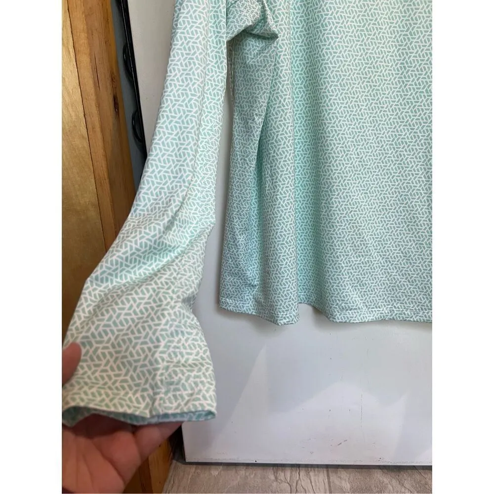 Lady Hagen Patterned Long Sleeve Top Woman’s Size XL —STAINS - Image 3