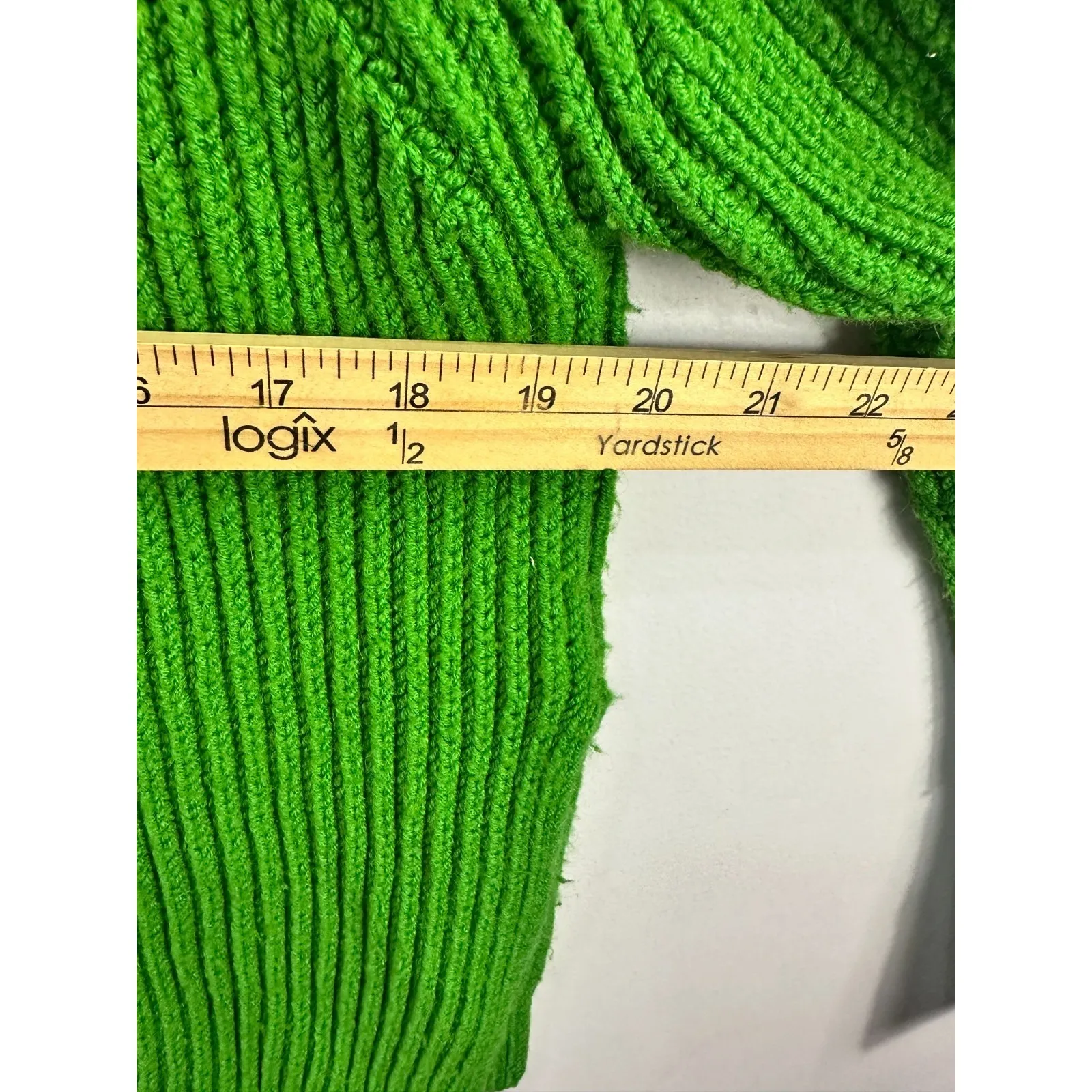 Club Monaco Oversized Chunky Knit Sweater Womens Medium Green Capsule Old Money - Image 8