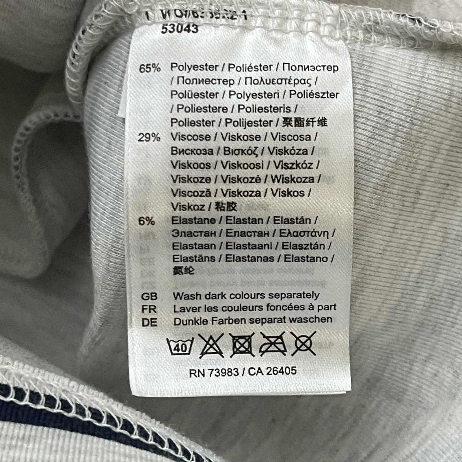 HELLY HANSEN Naiad Blie Striped Mini Skirt XS Gray Navy Blue Active Nautical - Image 6