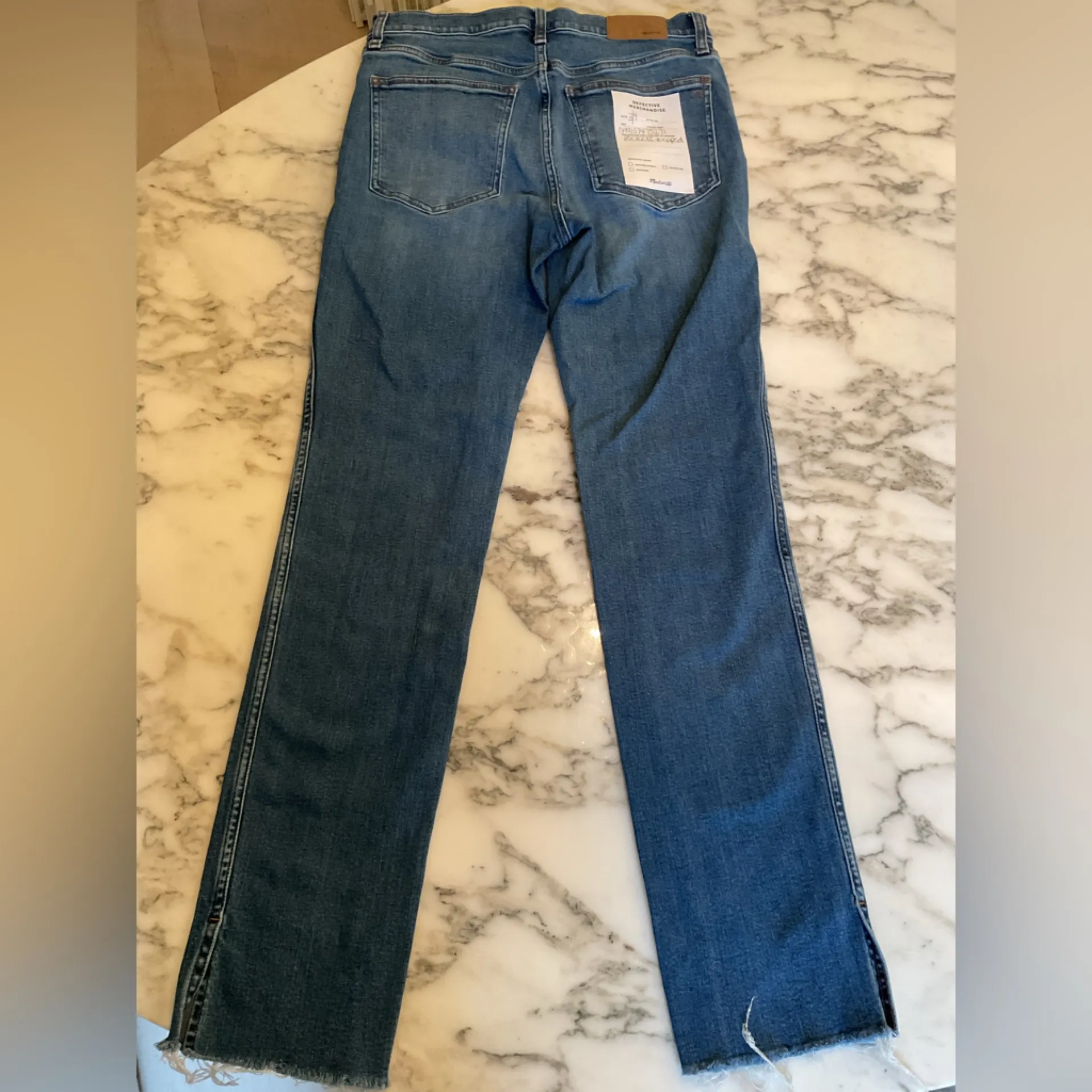 VTG Madewell Stovepipe Jeans Sz 28 tear in backside and pocket - Image 2