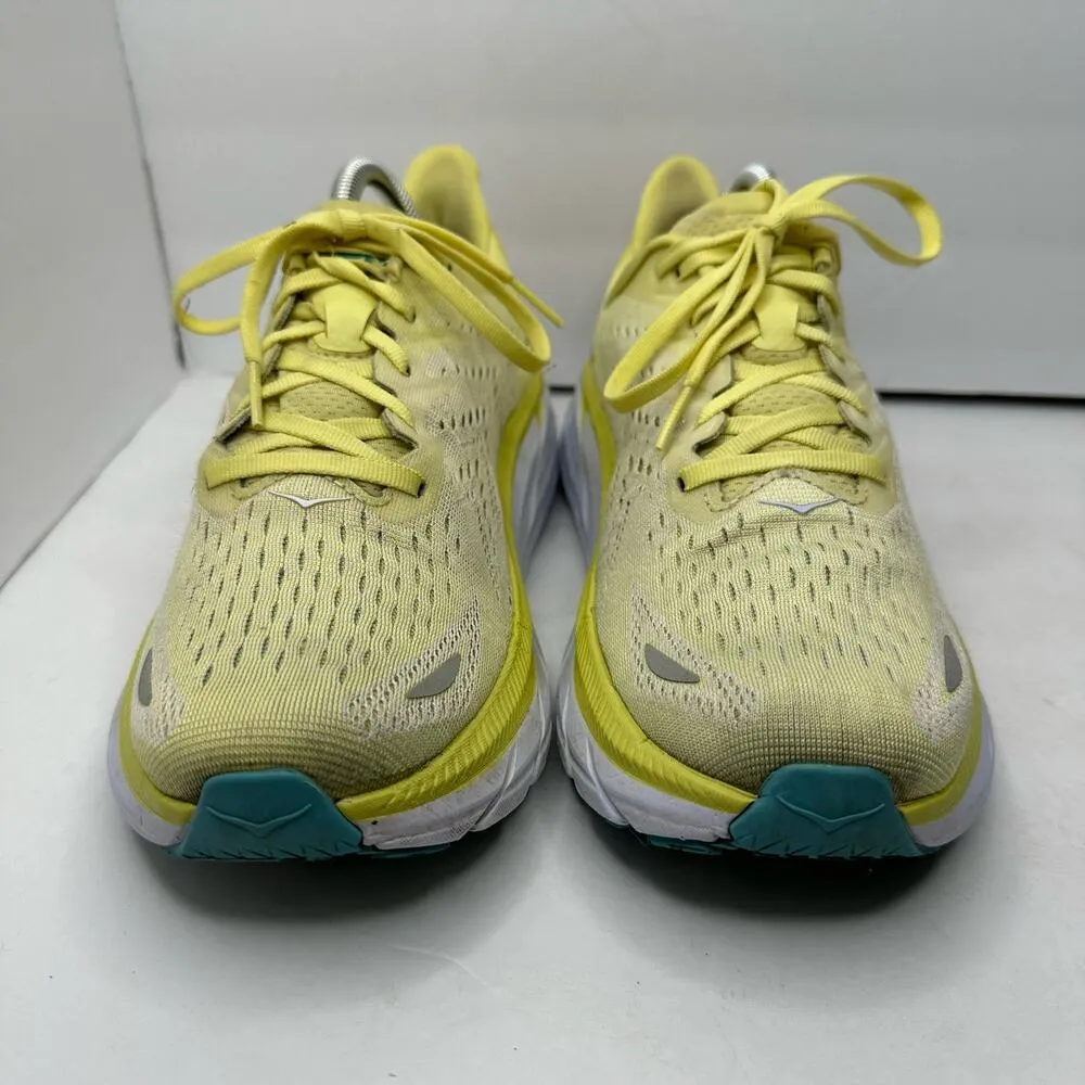 Hoka Womens size 9.5 B Clifton 8 Yellow Running Sneakers 1119394 - Image 2