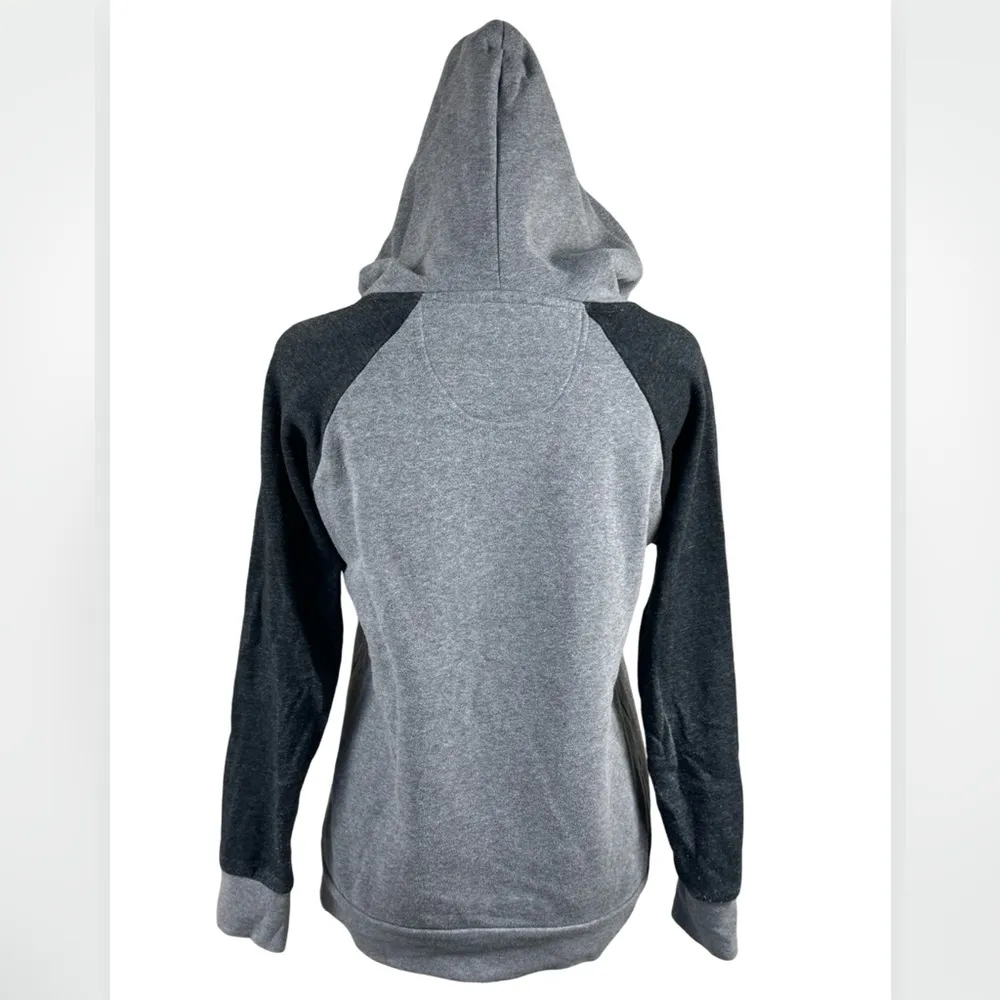 Fanatics Anaheim Ducks Gray Colorblock Graphic Hoodie Sweatshirt Small NHL - Image 4