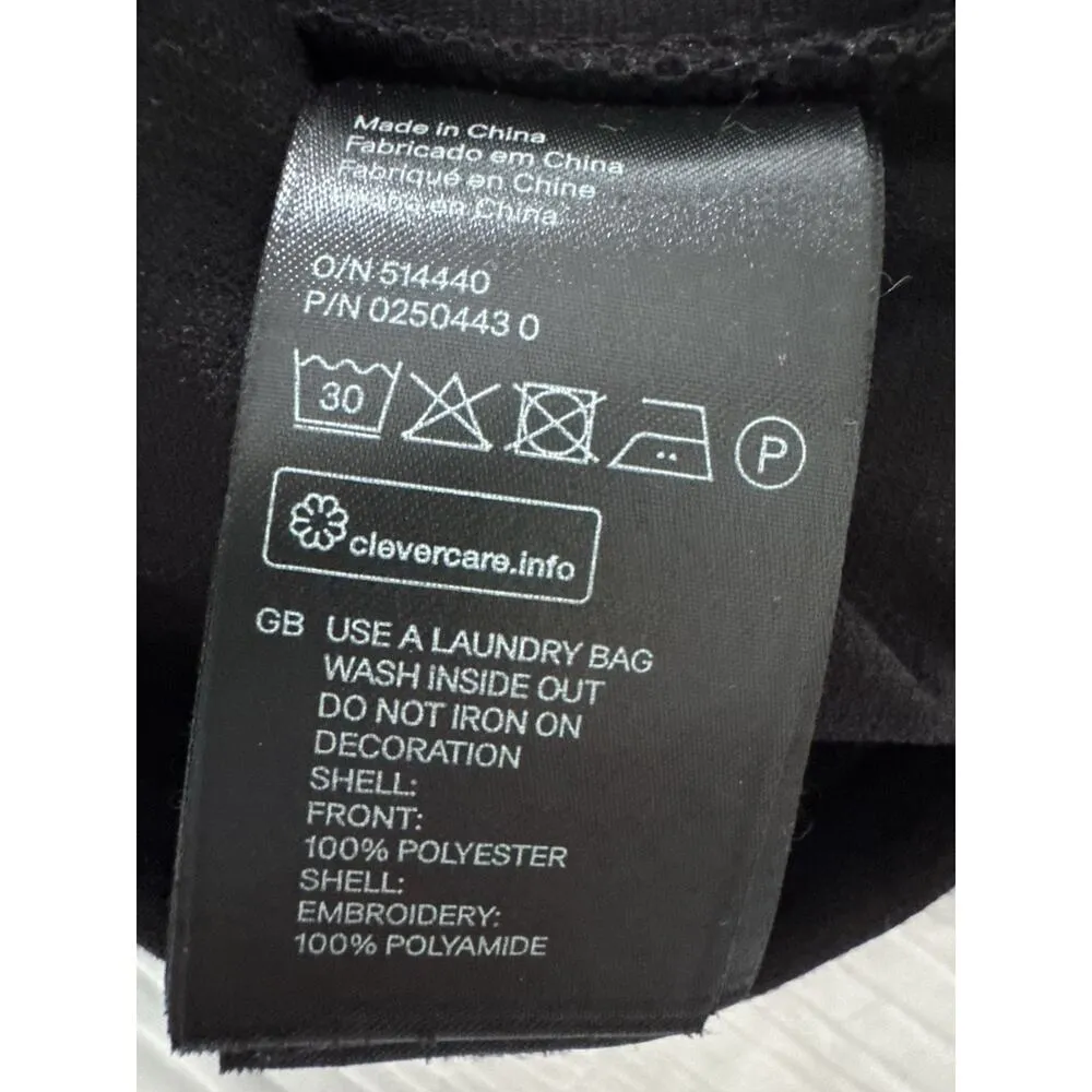 NWT H&M Little Black Dress Emroidery Tank Short Cocktail Going Out Club Mini - Image 3