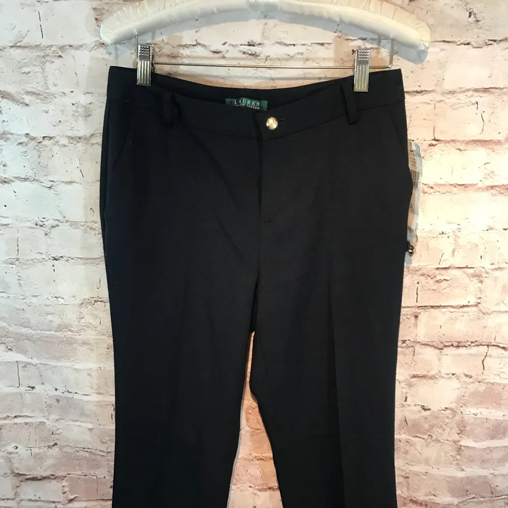 NWT Lauren Ralph Lauren Wool Straight Leg Pant - Image 3