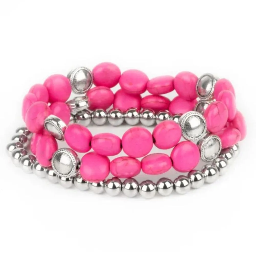 Desert Verbena Pink Bracelet (182) - Image 2