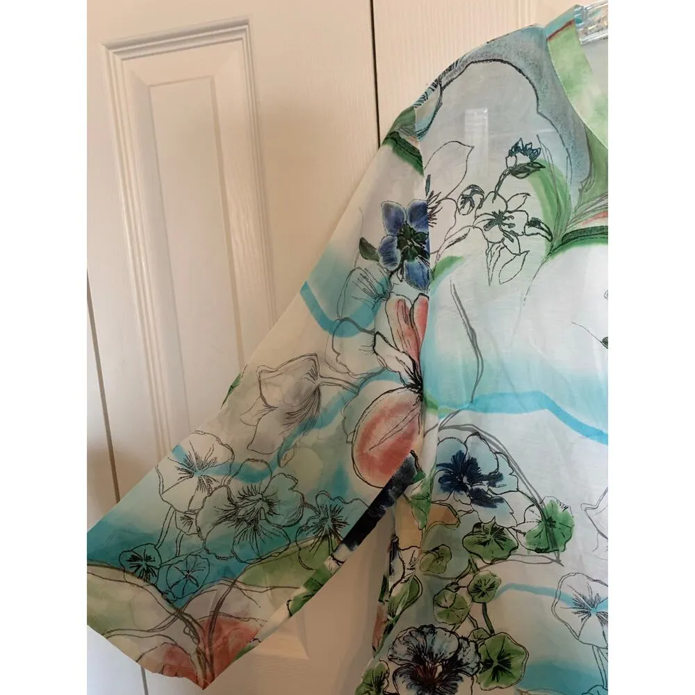 Orvis Lightweight cover up blouse size M/L - Image 4