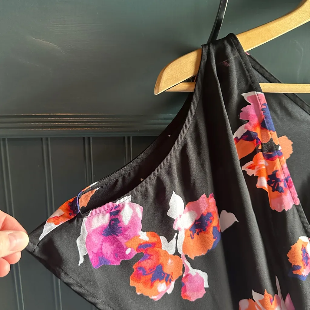 Decree Floral Black Romper - Image 3