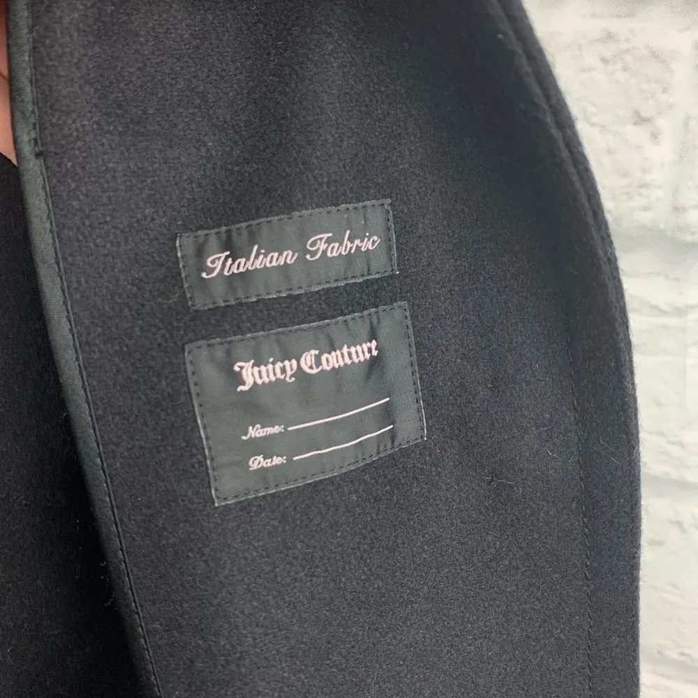 Juicy Couture Wool Blend Belted Trench Coat S - Image 8