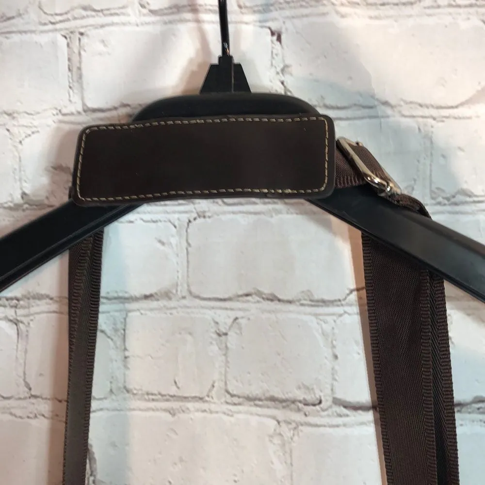 Alpha & Omega Small Brown and Black Crossbody Bag Adjustable - Image 5