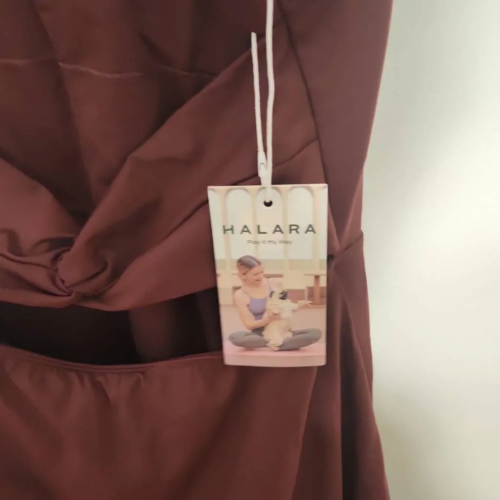 Halara NWT  Easy Peezy Airy Backless Twisted Cool Touch Dance Active Dress size M - Image 9