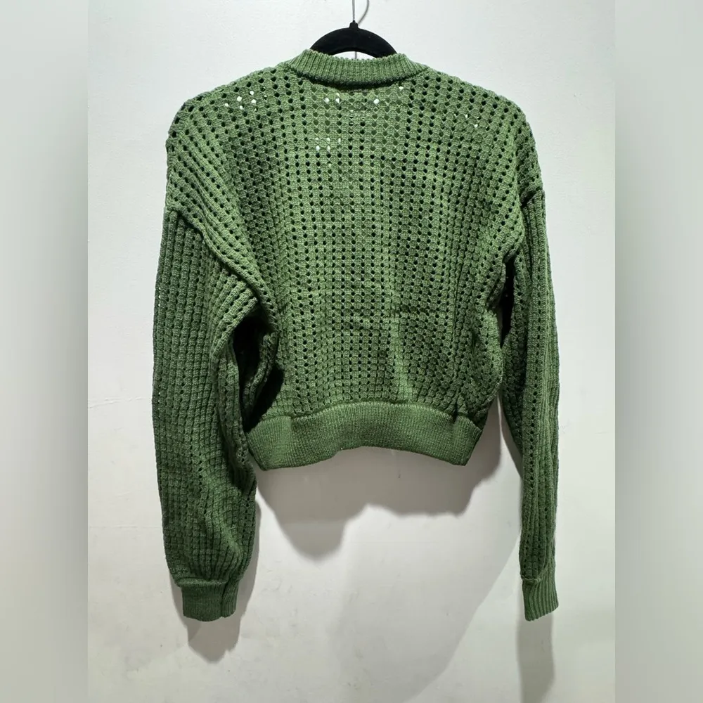 Studio Ghibli My Neighbor Totoro Spring Sunflower Green Crop Cardigan - Image 3