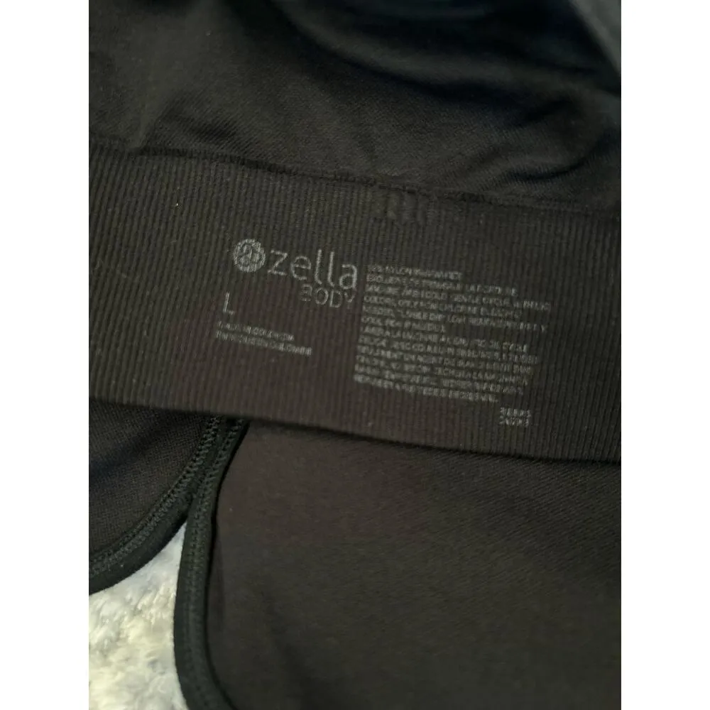 Zella Body Rhythm Sports Double Strap Back Seamless Bra Black Size Large - Image 5