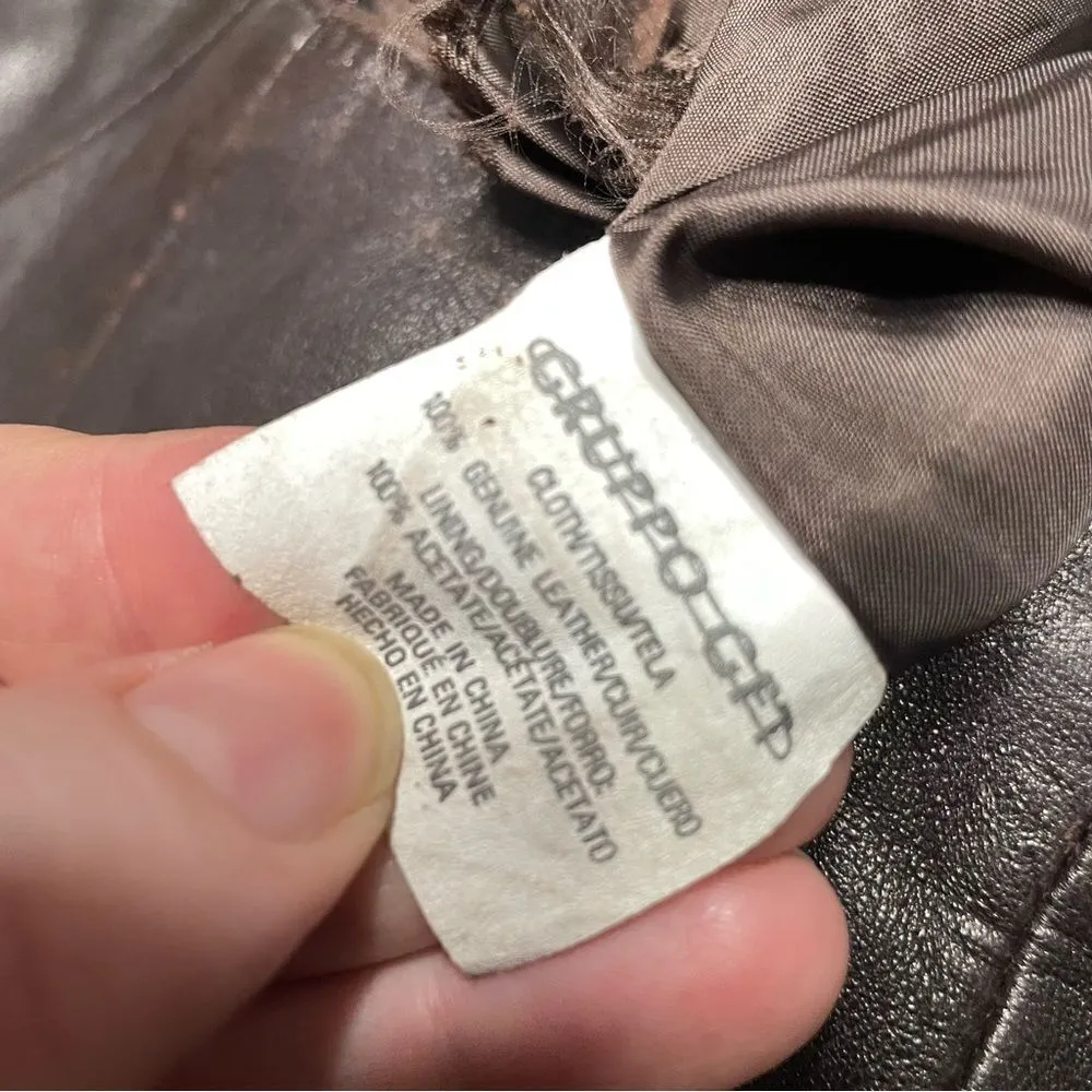 Emanuel Ungaro Chocolate‎ Brown Vintage Buttery Soft Leather Pants Women’s 10 44 - Image 5